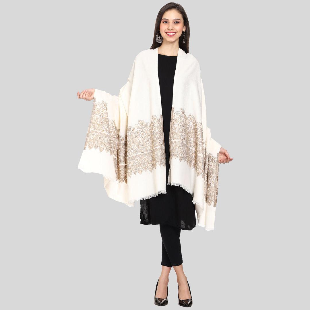 Women's Jamawar Wool Shawl