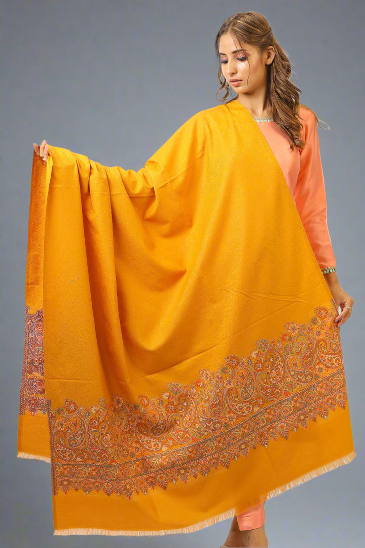 Women's Jamawar Wool Shawl