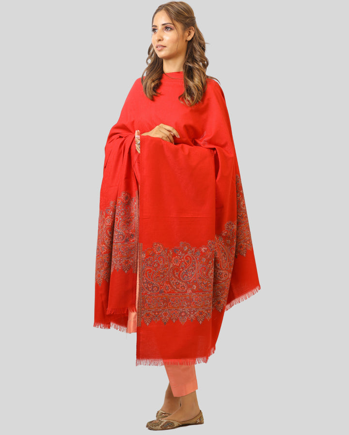 Women's Jamawar Wool Shawl