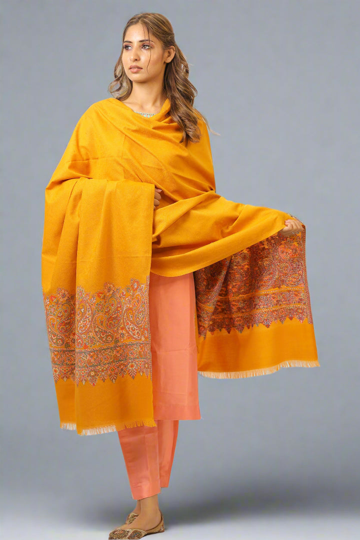 Women's Jamawar Wool Shawl