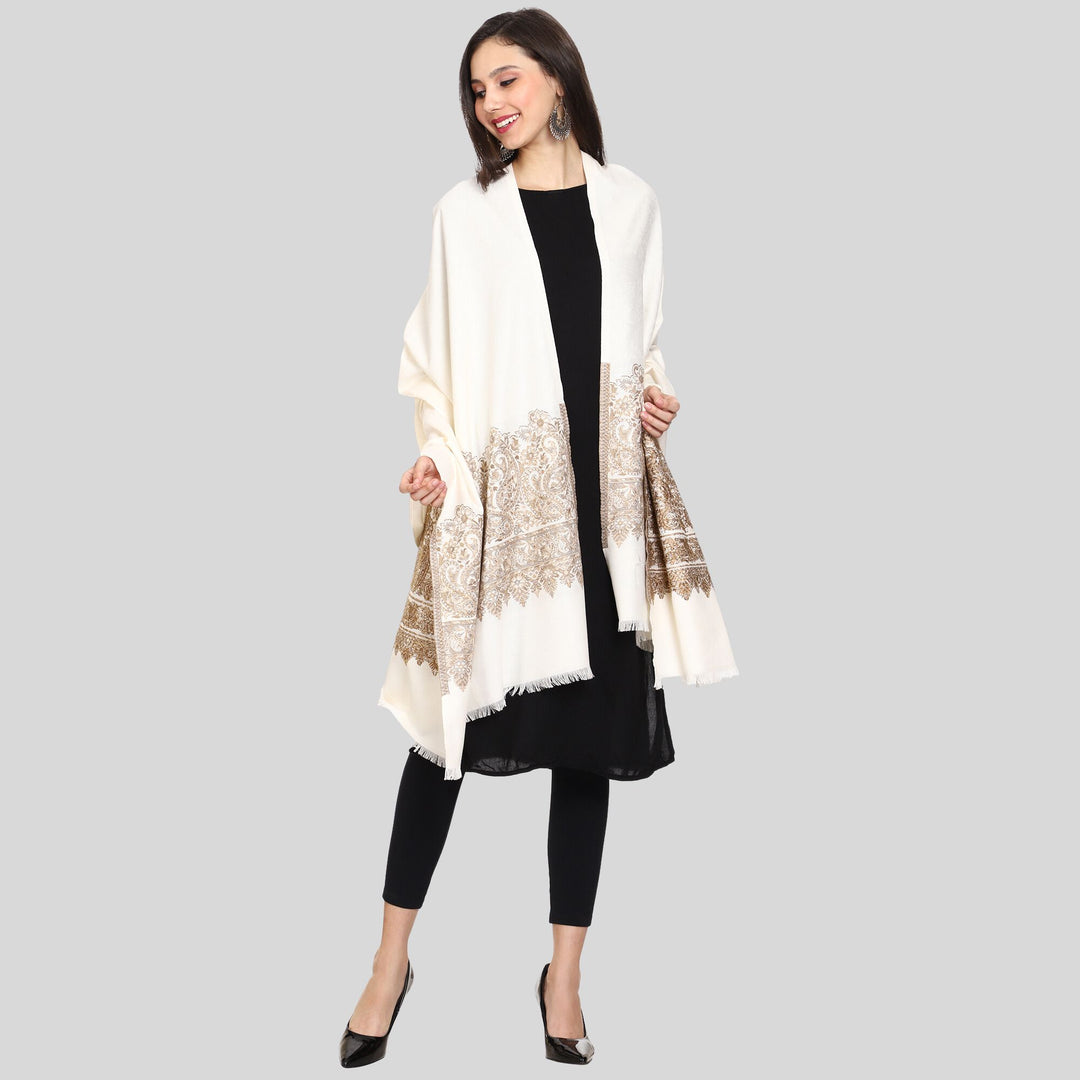 Women's Jamawar Wool Shawl