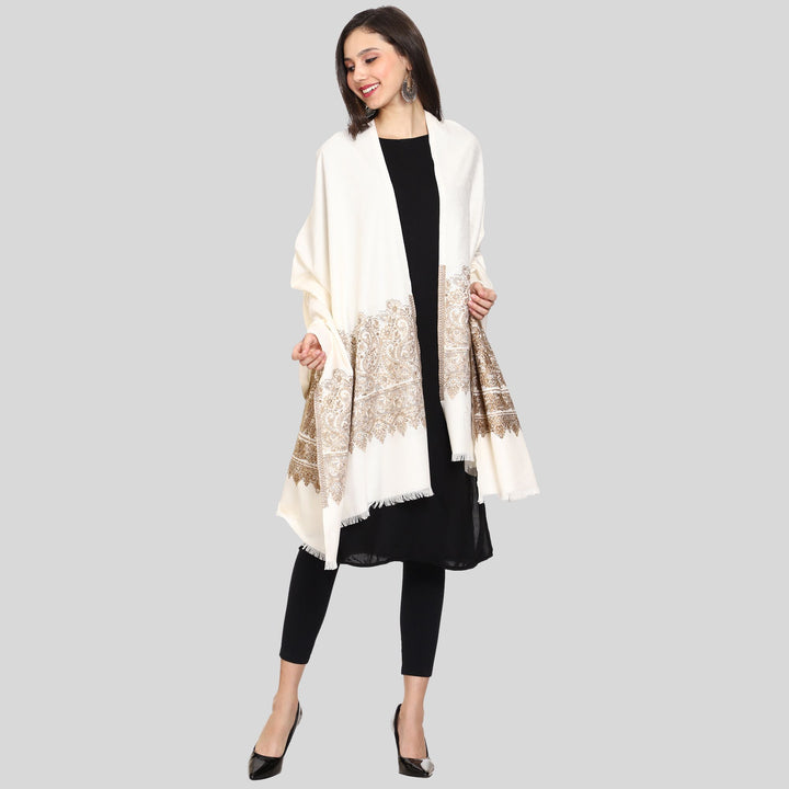 Women's Jamawar Wool Shawl