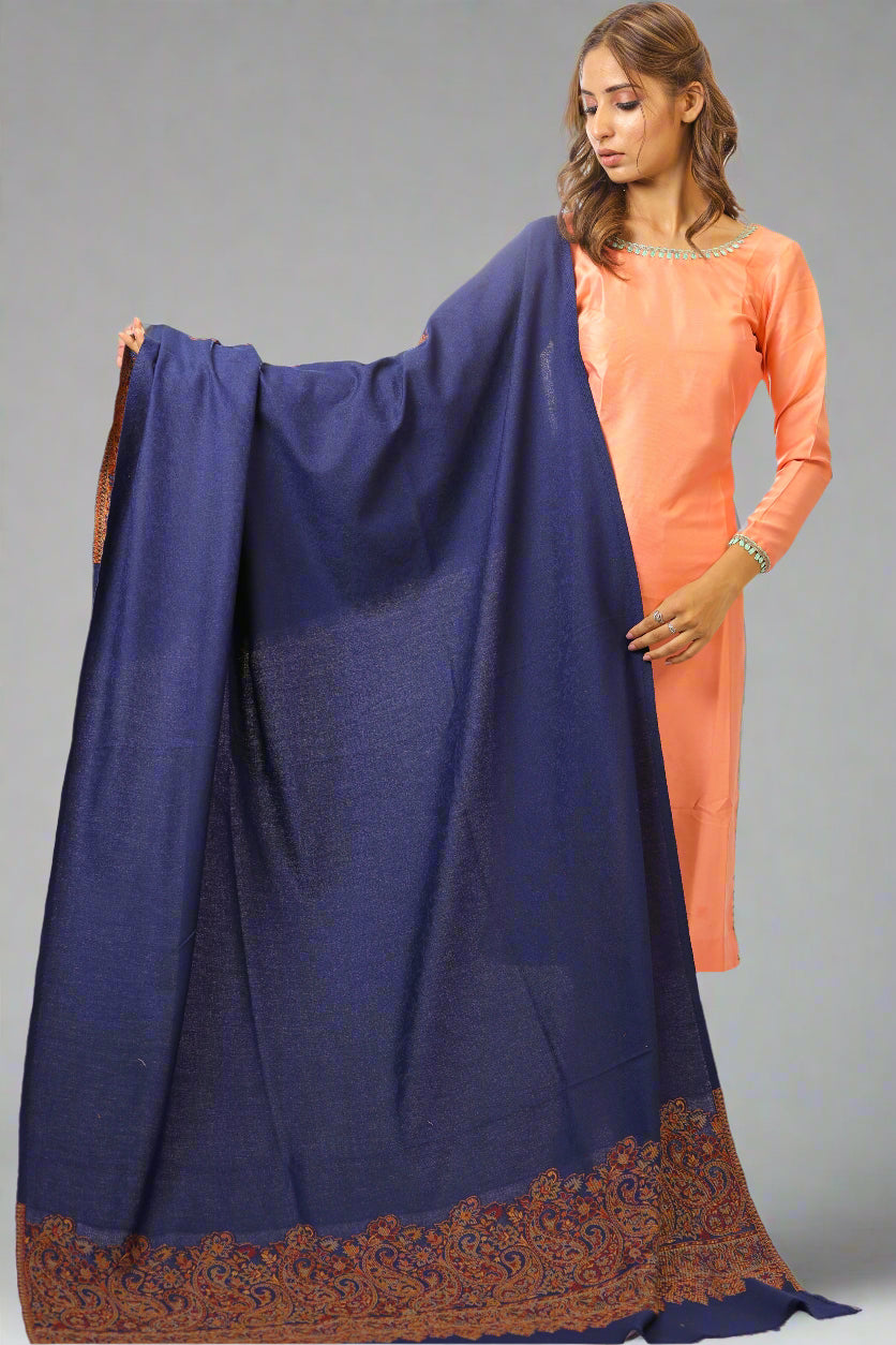 Women's Jamawar Wool Shawl
