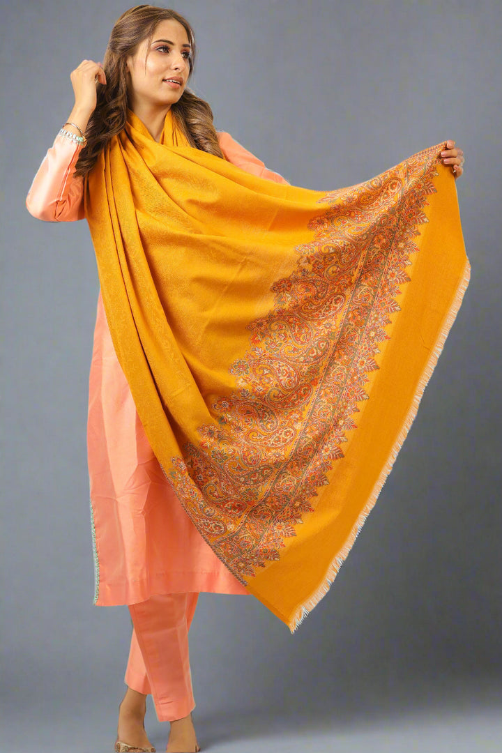 Women's Jamawar Wool Shawl