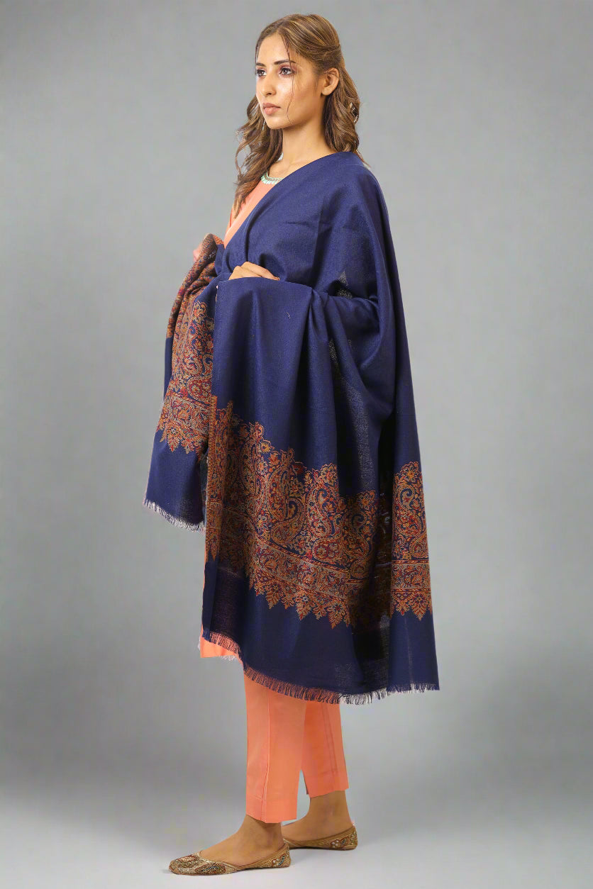 Women's Jamawar Wool Shawl