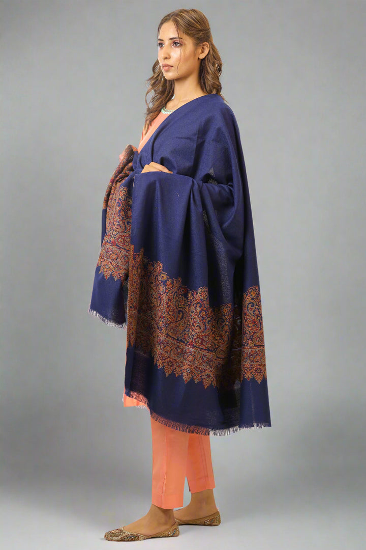 Women's Jamawar Wool Shawl