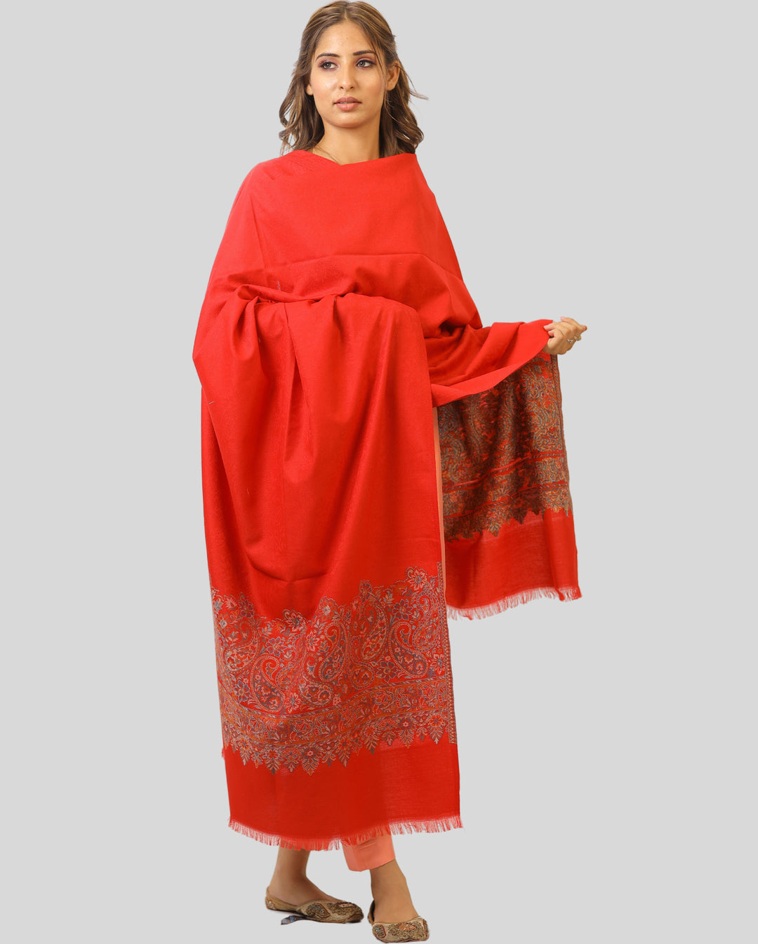 Women's Jamawar Wool Shawl