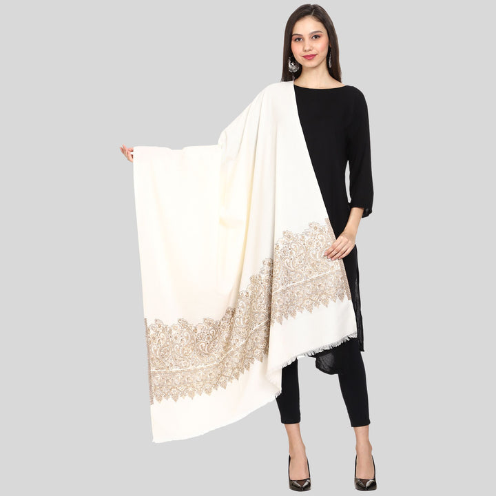 Women's Jamawar Wool Shawl