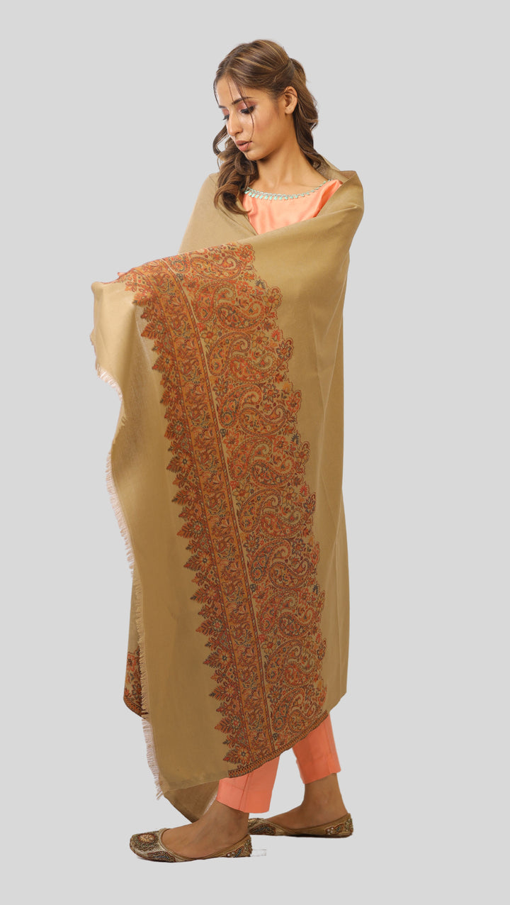 Women's Jamawar Wool Shawl