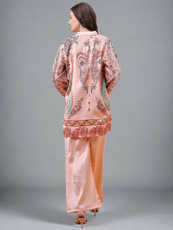 Women's Floral Printed Co-Ord Set – Kurta and Trousers