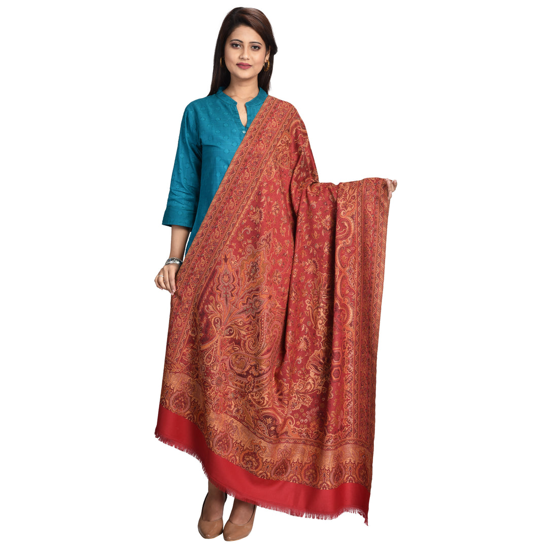 Women's Jamawar Wool Shawl
