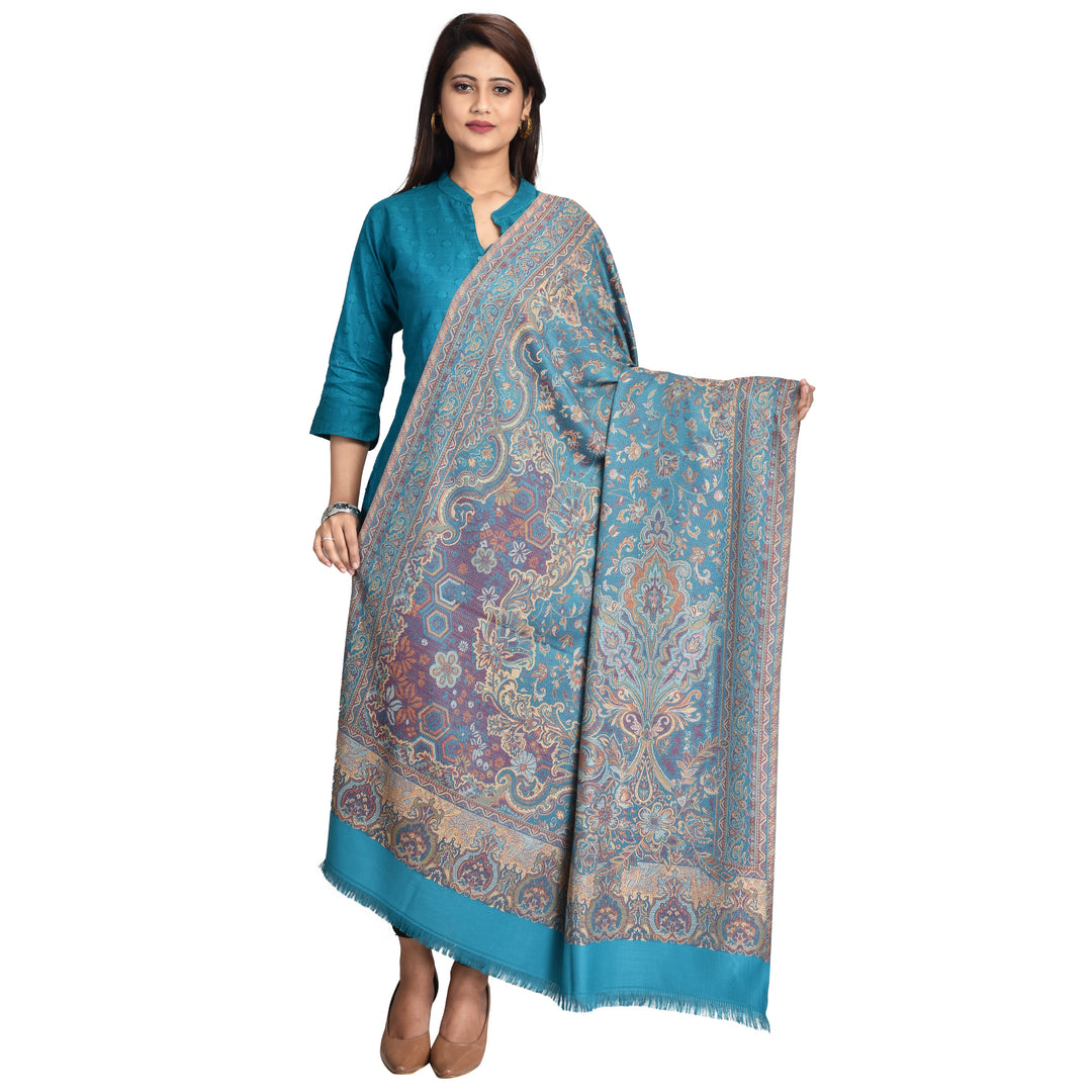Women's Jamawar Wool Shawl