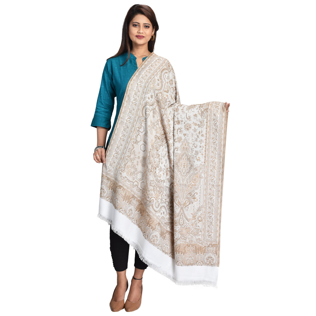 Women's Jamawar Wool Shawl
