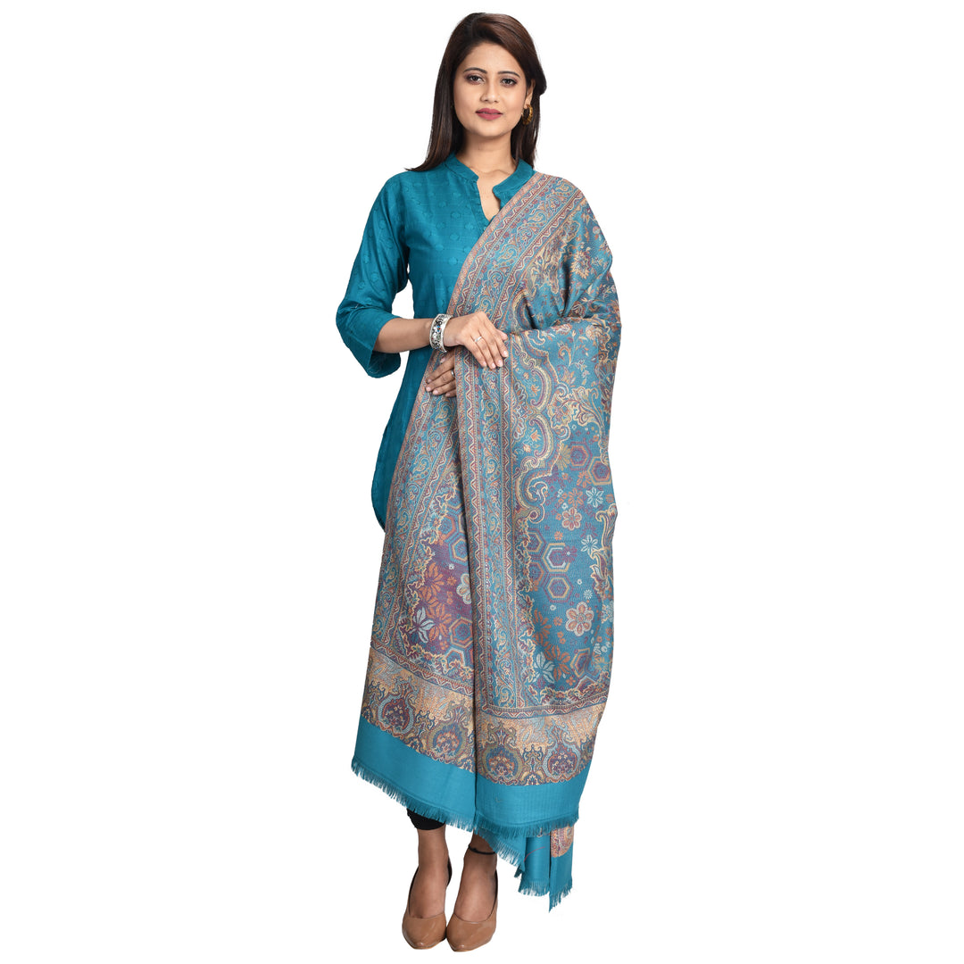 Women's Jamawar Wool Shawl
