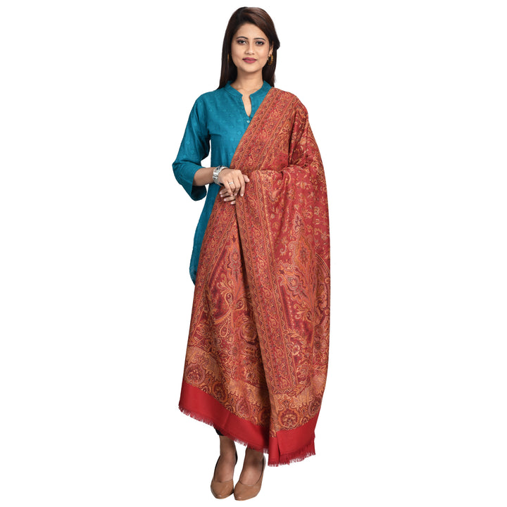 Women's Jamawar Wool Shawl