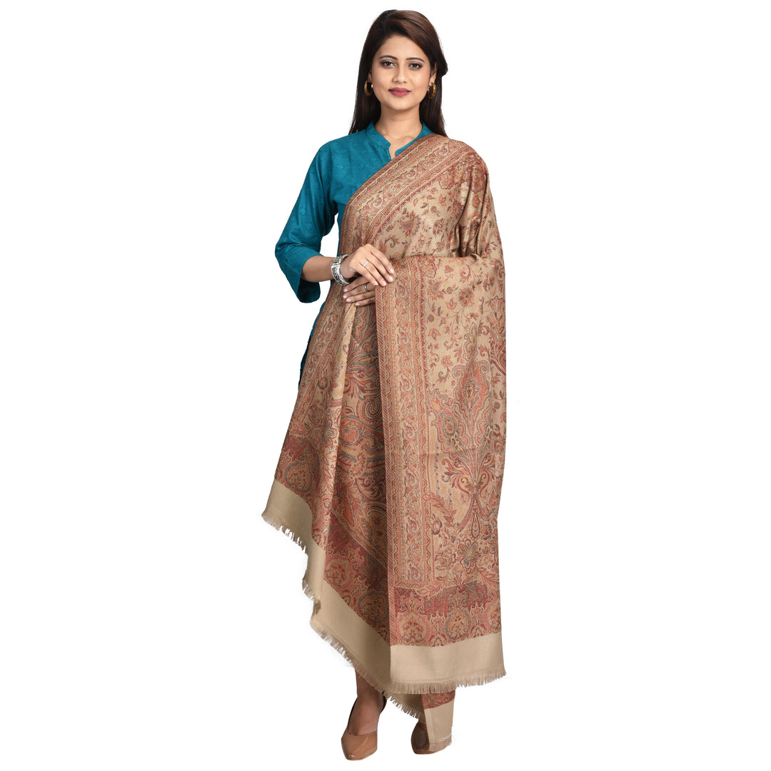 Women's Jamawar Wool Shawl
