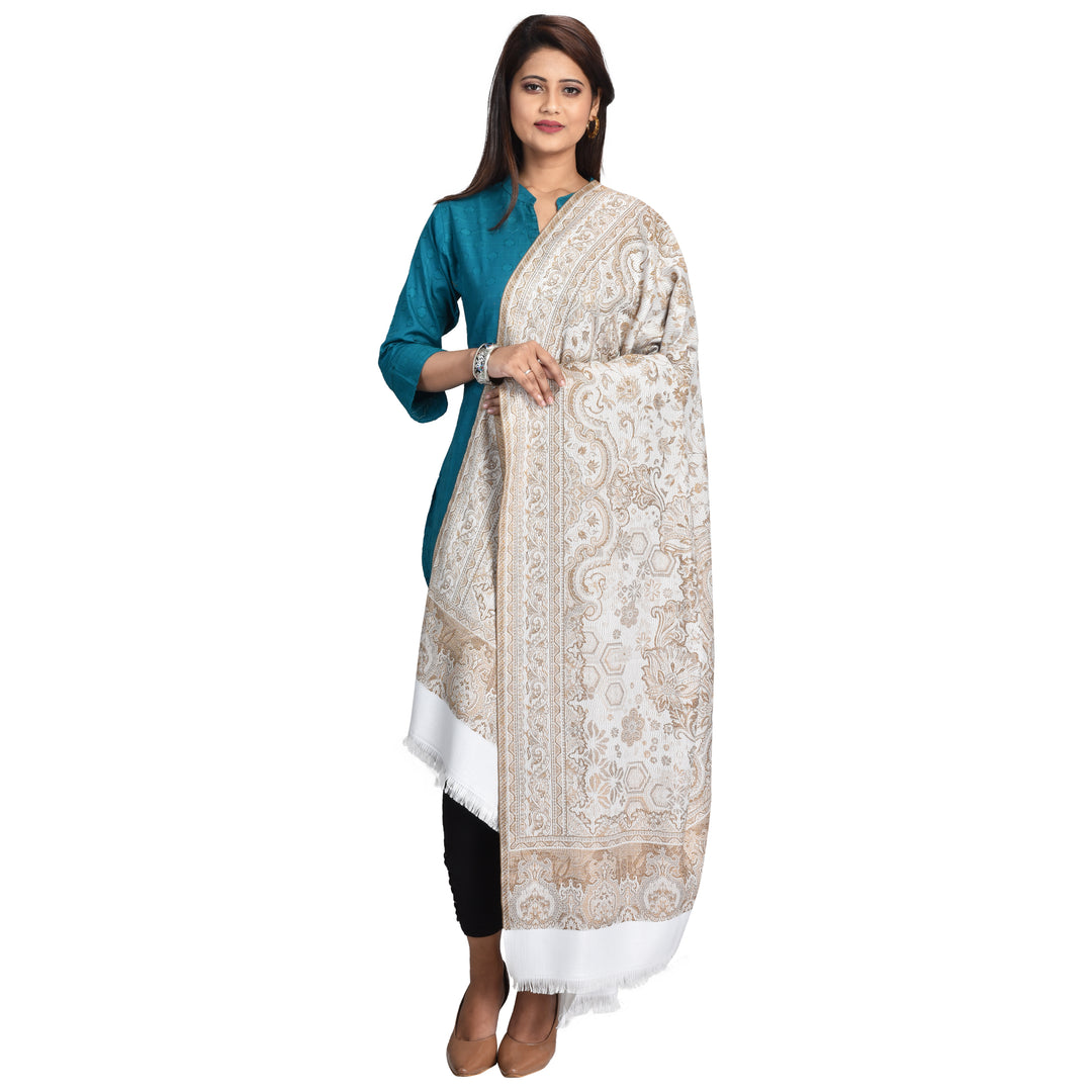 Women's Jamawar Wool Shawl