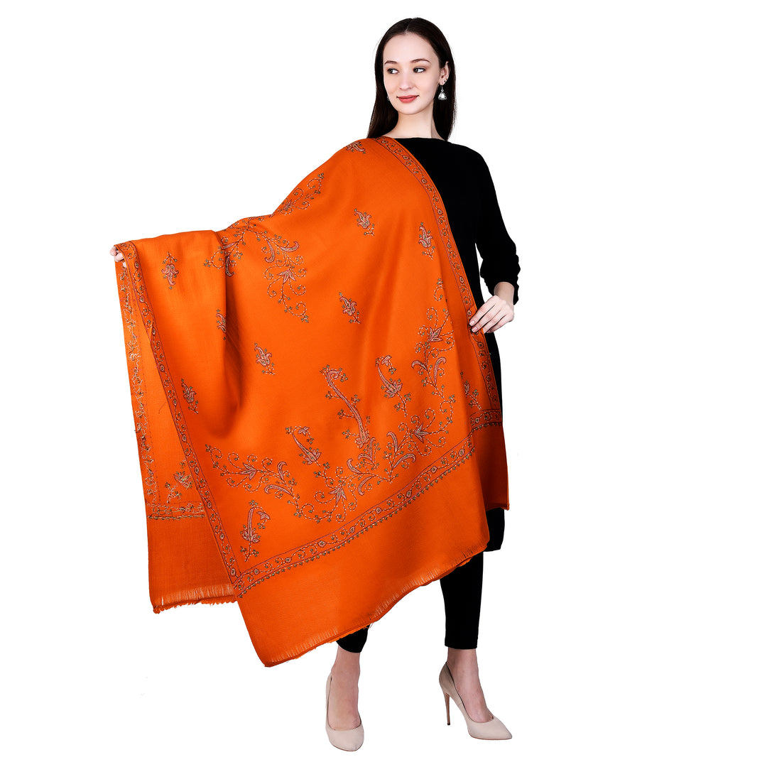 Women's Hand Embroidered Wool Shawl
