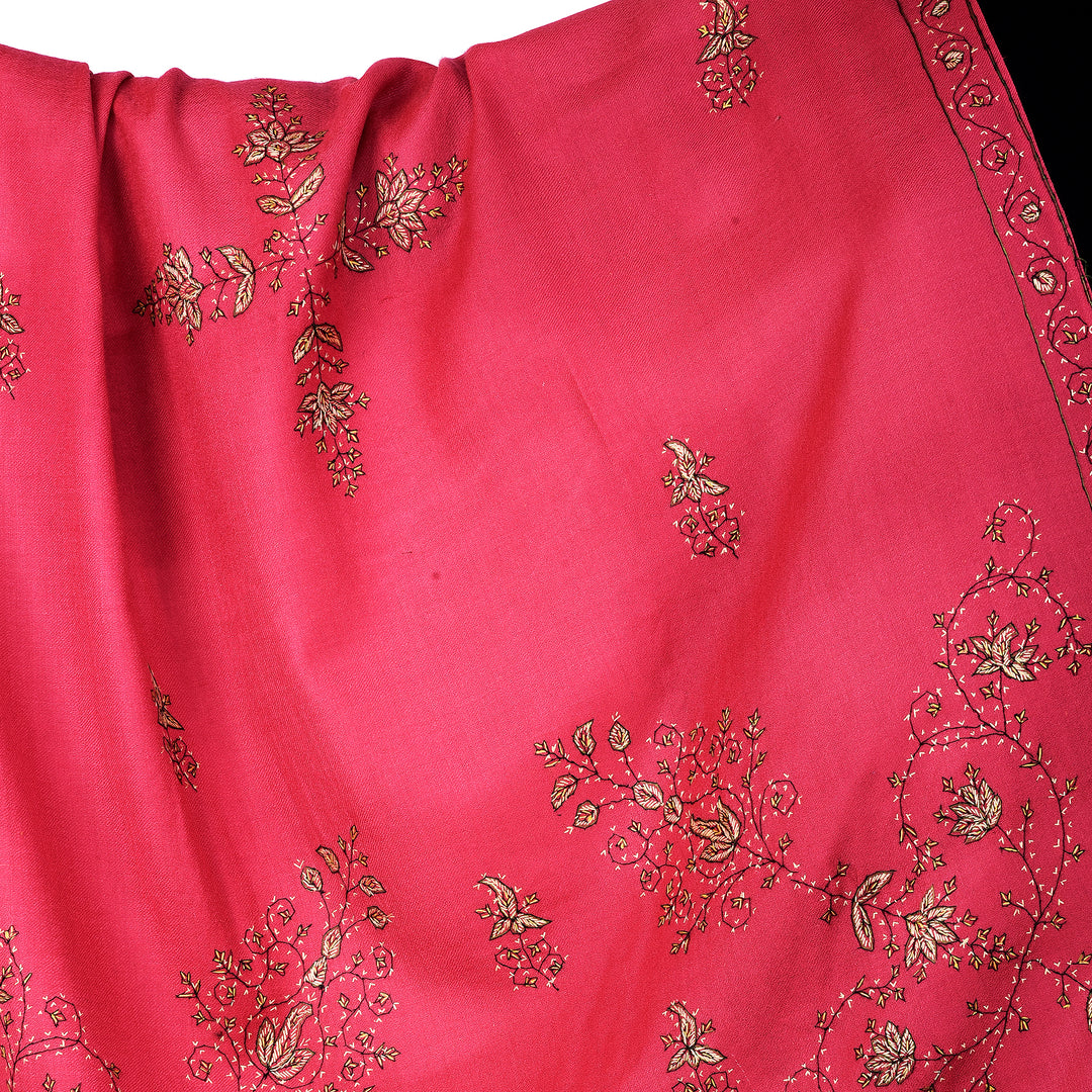 Women's Hand Embroidered Wool Shawl