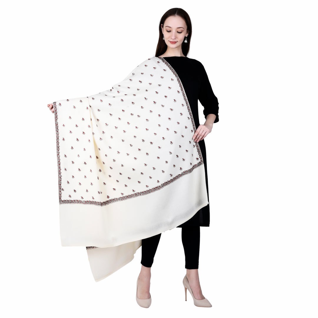 Women's Hand Embroidered Wool Shawl
