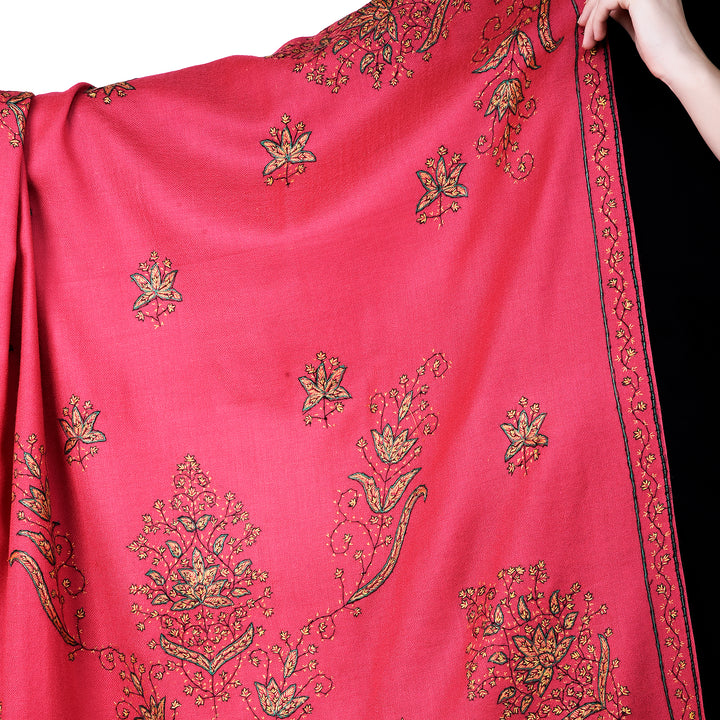 Women's Hand Embroidered Wool Shawl