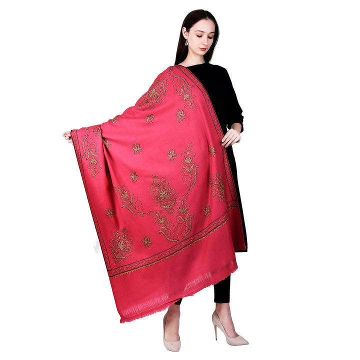 Women's Hand Embroidered Wool Shawl