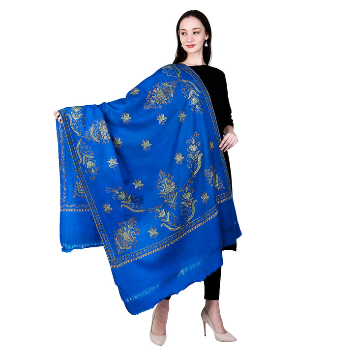 Women's Hand Embroidered Wool Shawl