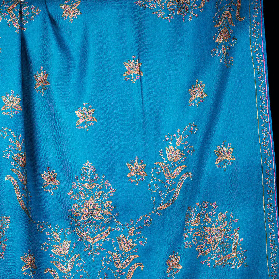 Women's Hand Embroidered Wool Shawl