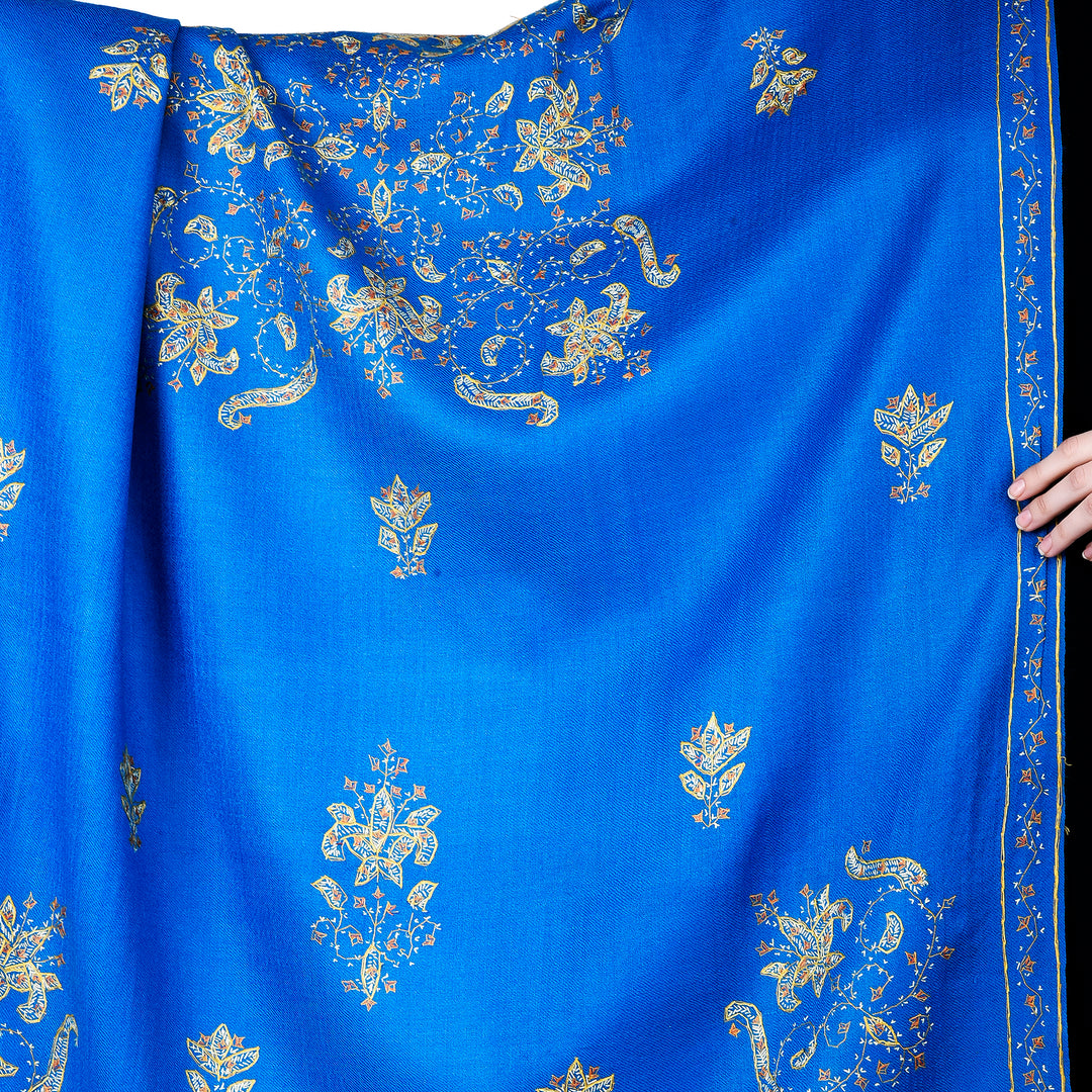 Women's Hand Embroidered Wool Shawl