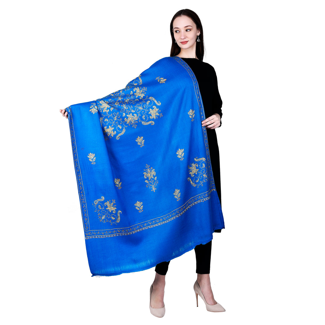 Women's Hand Embroidered Wool Shawl