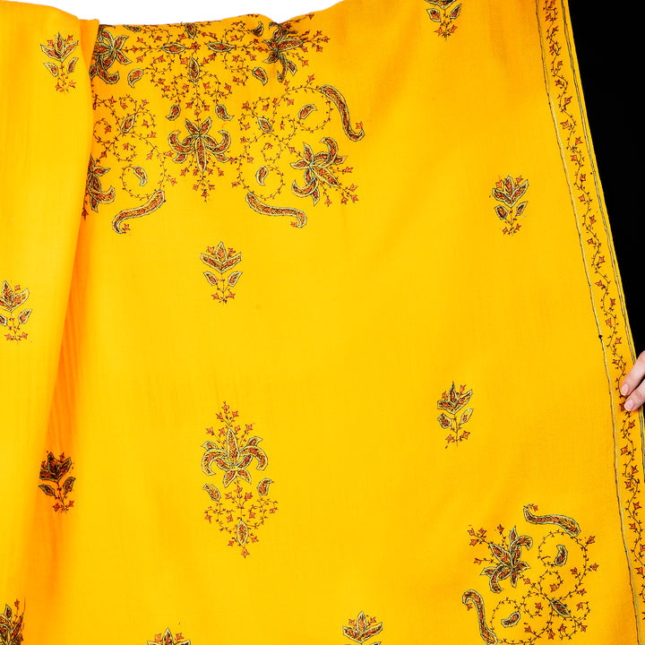 Women's Hand Embroidered Wool Shawl