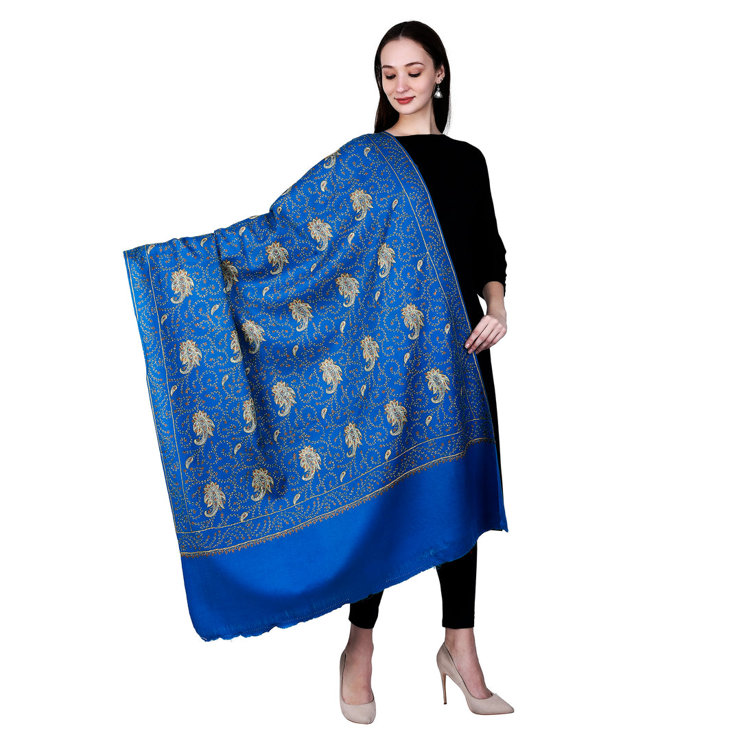 Women's Hand Embroidered Wool Shawl