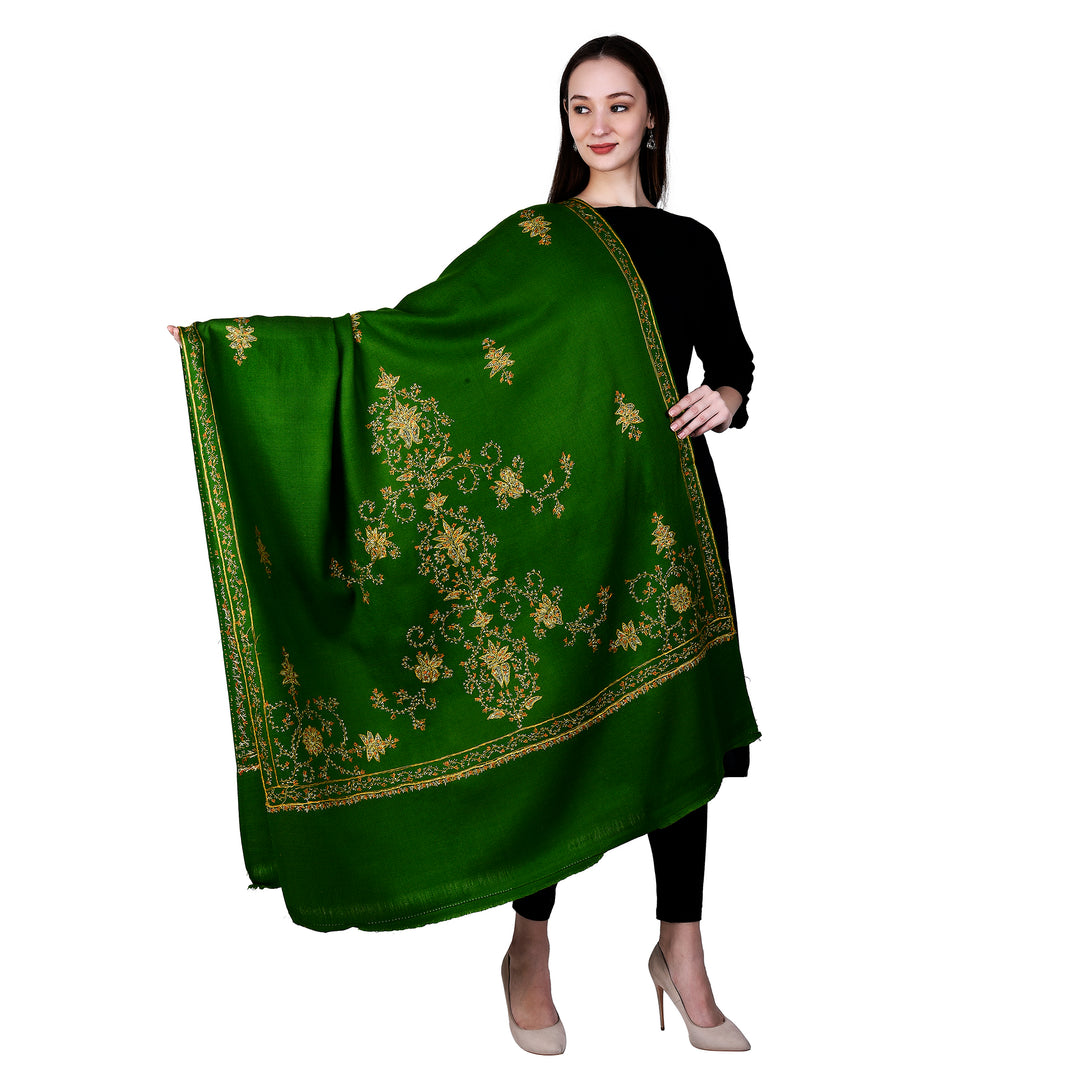 Women's Hand Embroidered Wool Shawl