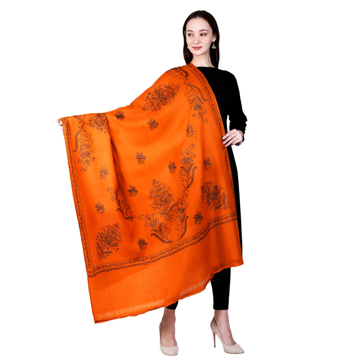 Women's Hand Embroidered Wool Shawl