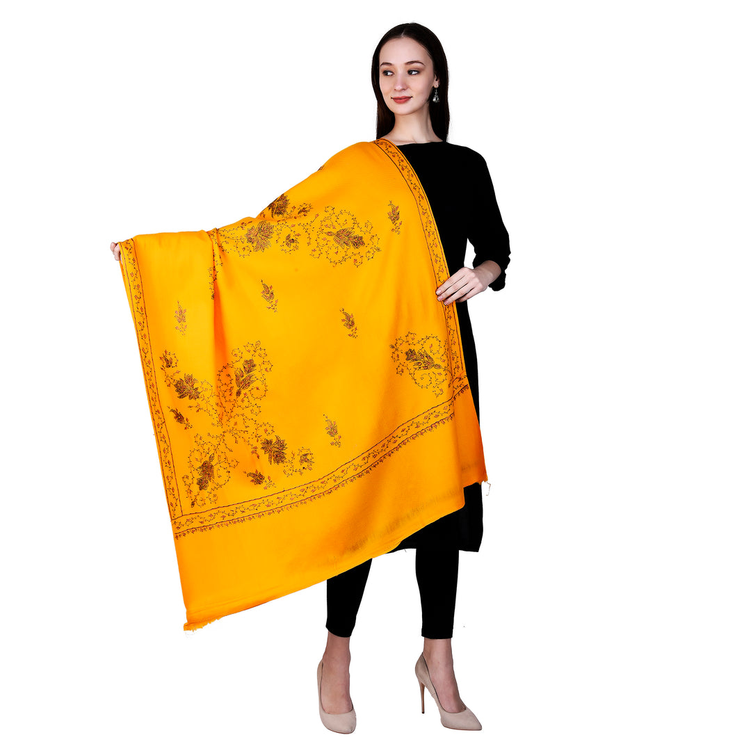 Women's Hand Embroidered Wool Shawl