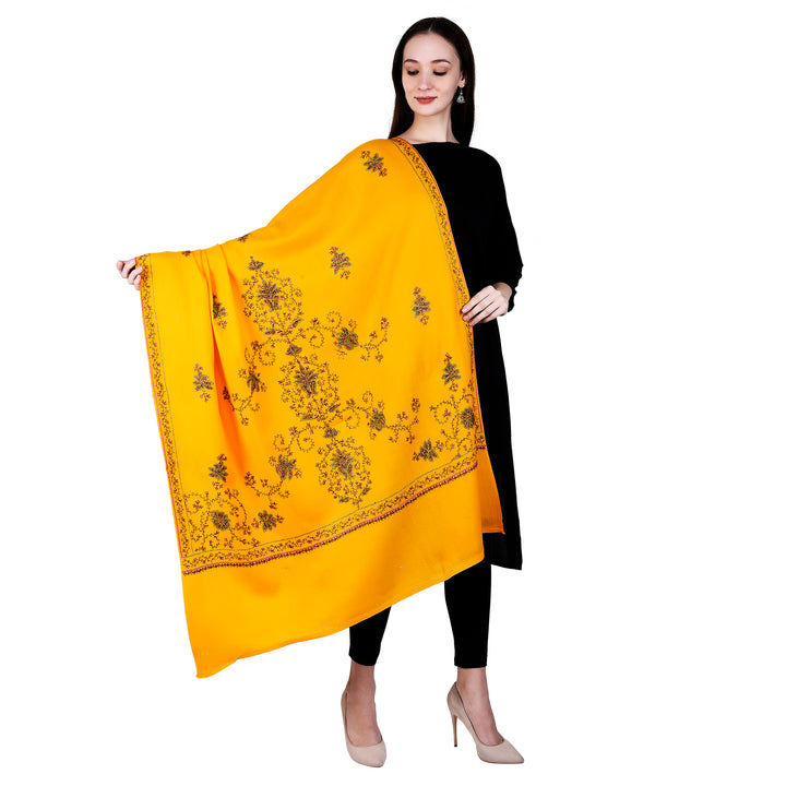 Women's Hand Embroidered Wool Shawl