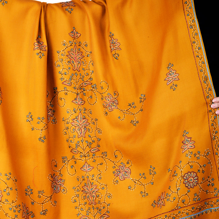 Women's Hand Embroidered Wool Shawl