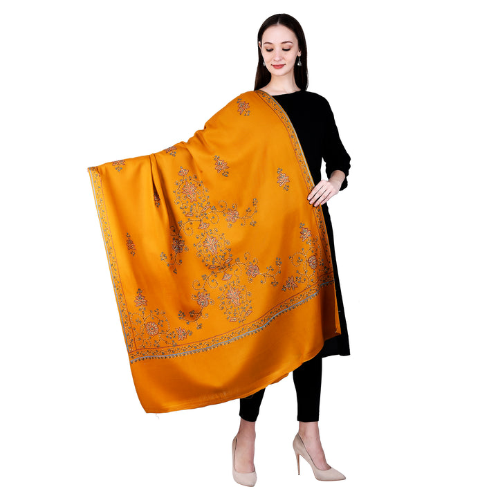 Women's Hand Embroidered Wool Shawl