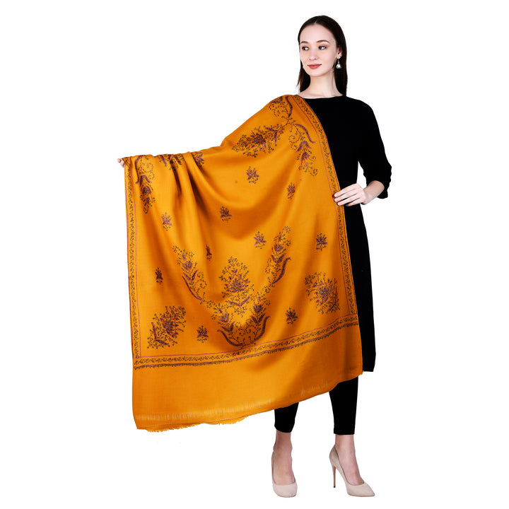Women's Hand Embroidered Wool Shawl