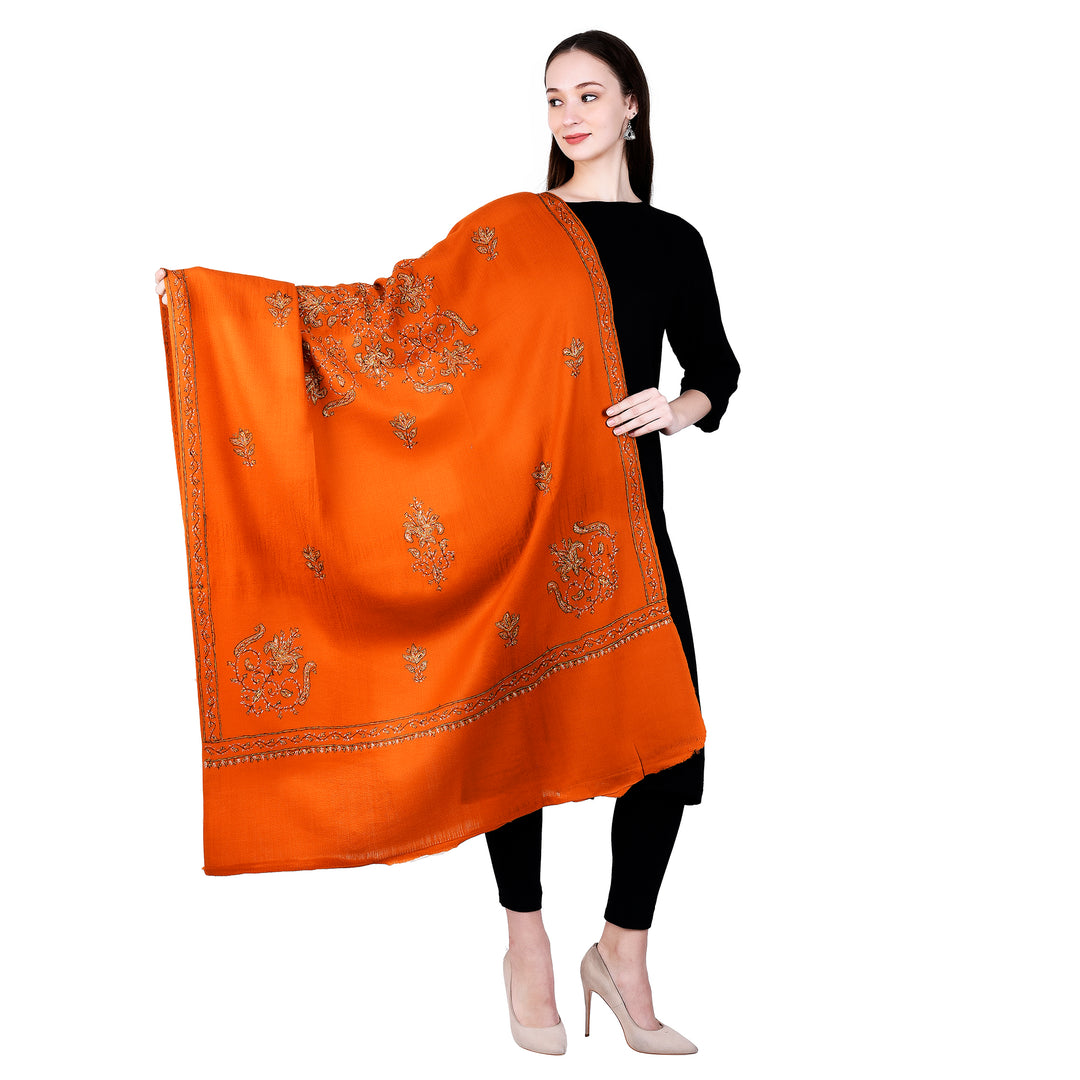 Women's Hand Embroidered Wool Shawl