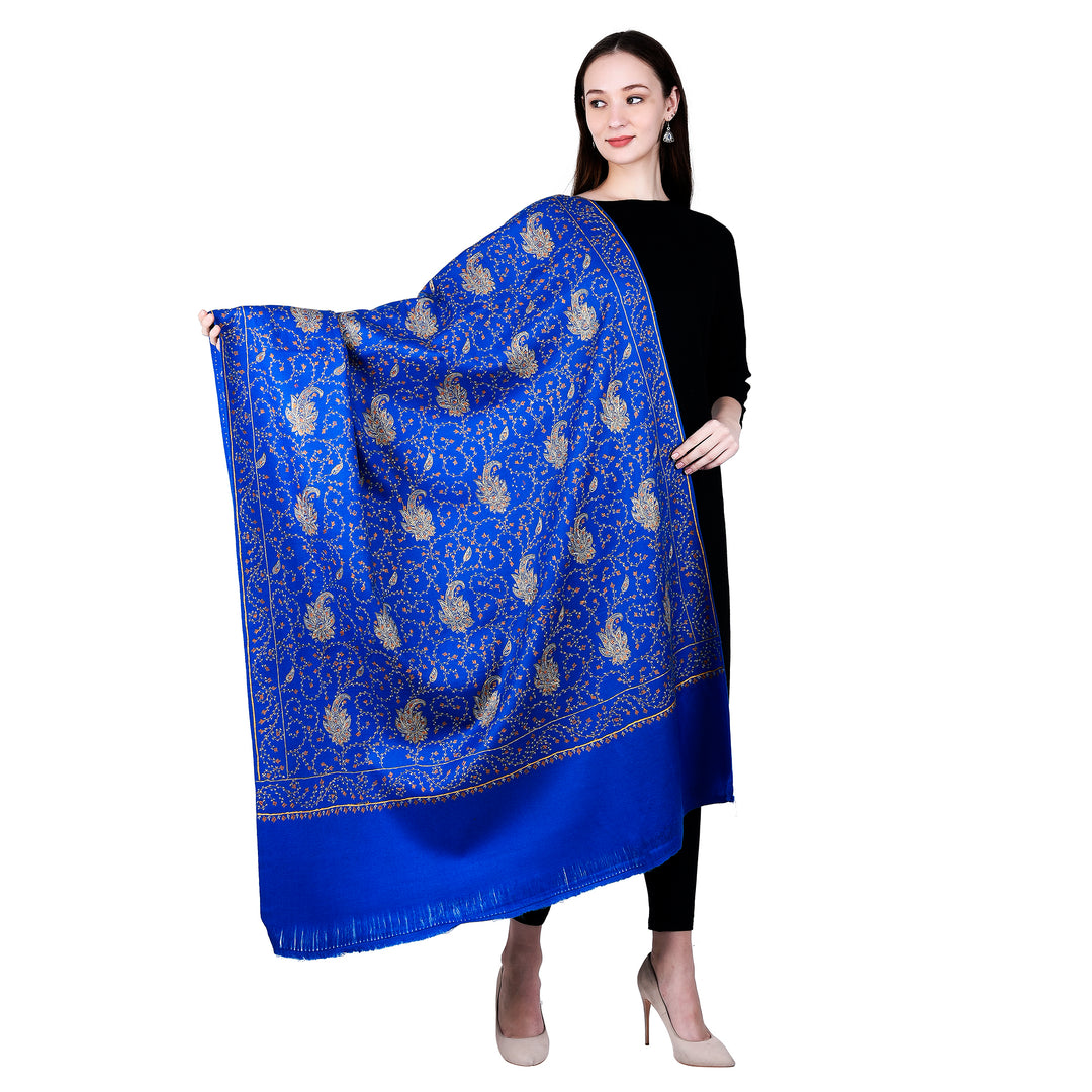 Women's Hand Embroidered Wool Shawl