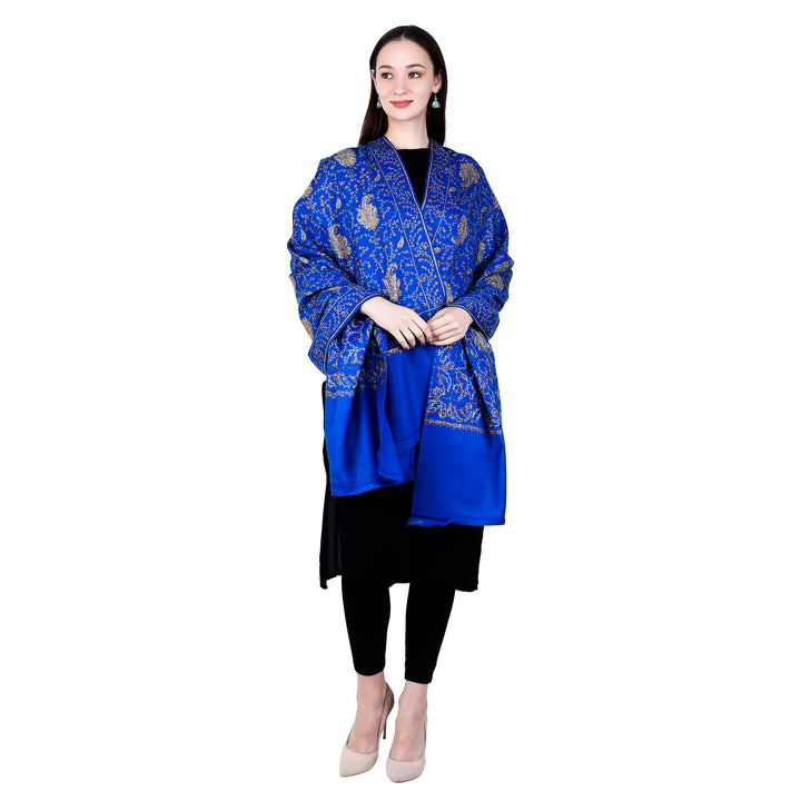 Women's Hand Embroidered Wool Shawl