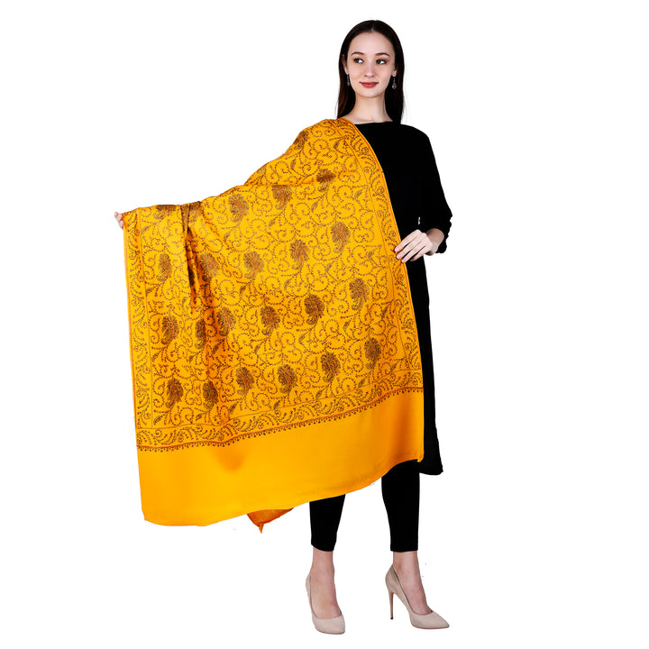 Women's Hand Embroidered Wool Shawl