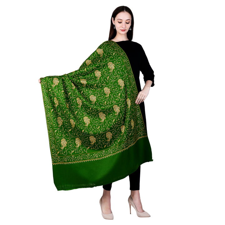 Women's Hand Embroidered Wool Shawl