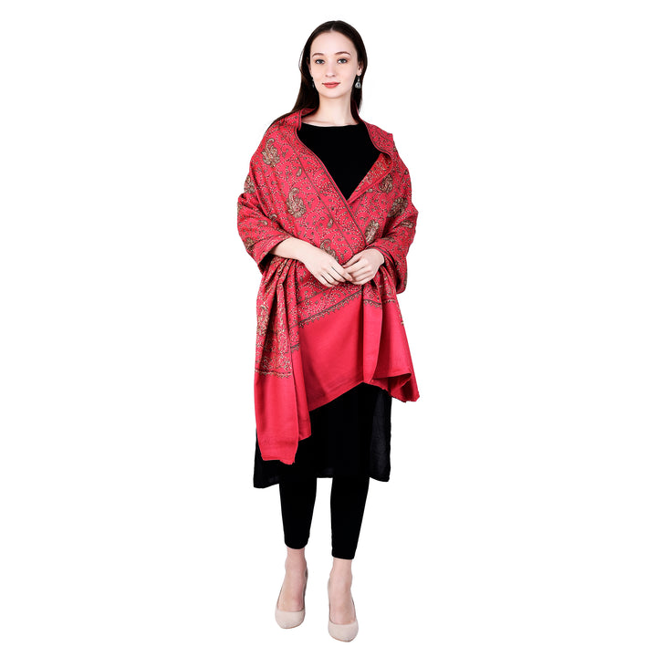 Women's Hand Embroidered Wool Shawl