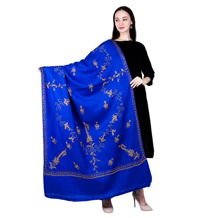 Women's Hand Embroidered Wool Shawl