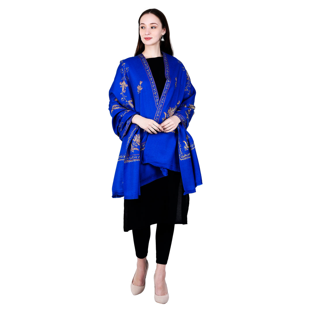 Women's Hand Embroidered Wool Shawl
