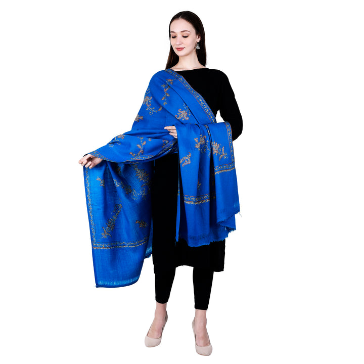 Women's Hand Embroidered Wool Shawl