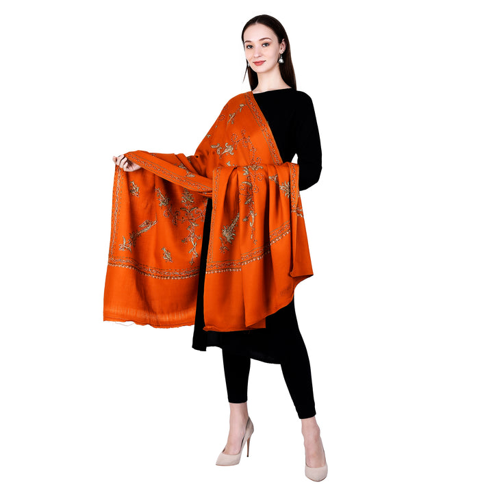 Women's Hand Embroidered Wool Shawl
