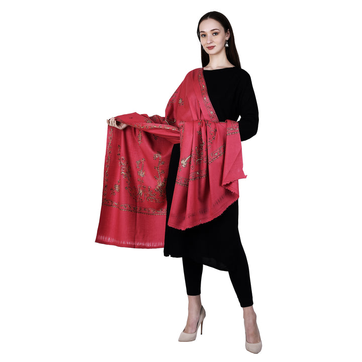 Women's Hand Embroidered Wool Shawl